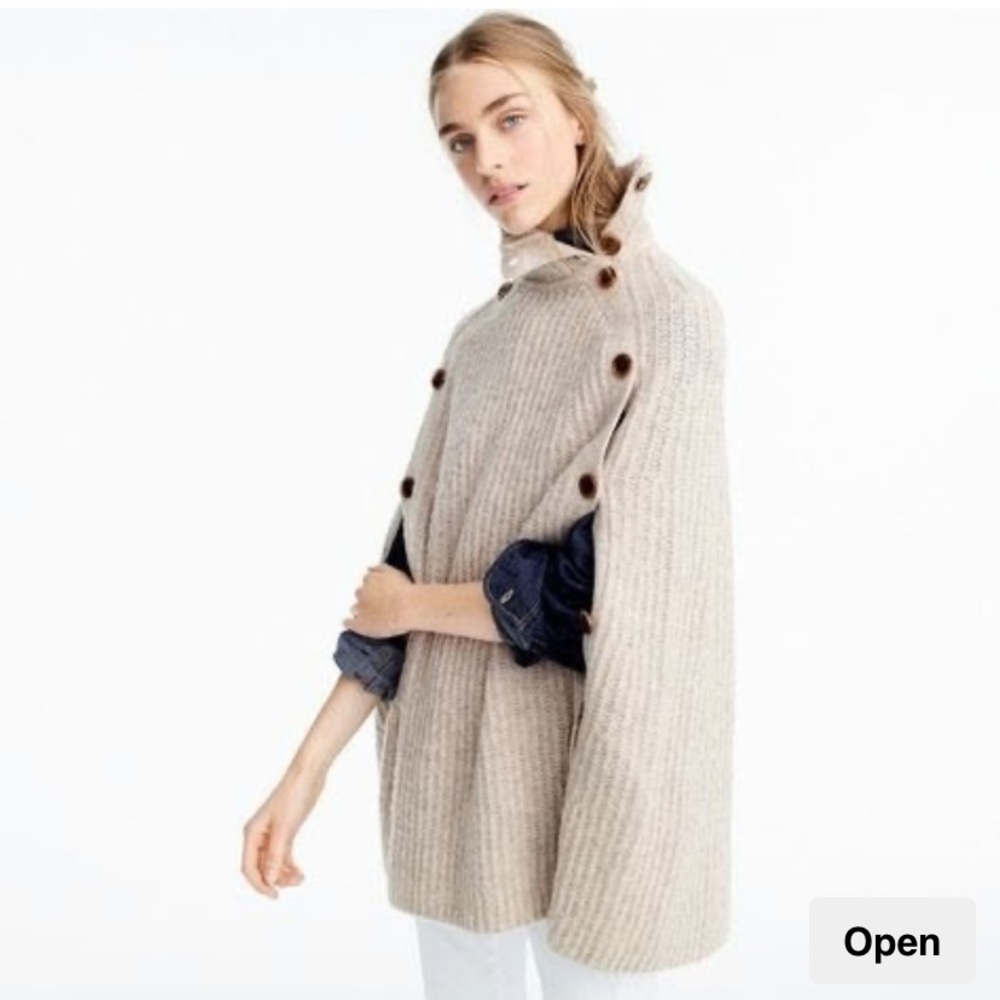 NWT J. Crew Convertible Sweater Cape